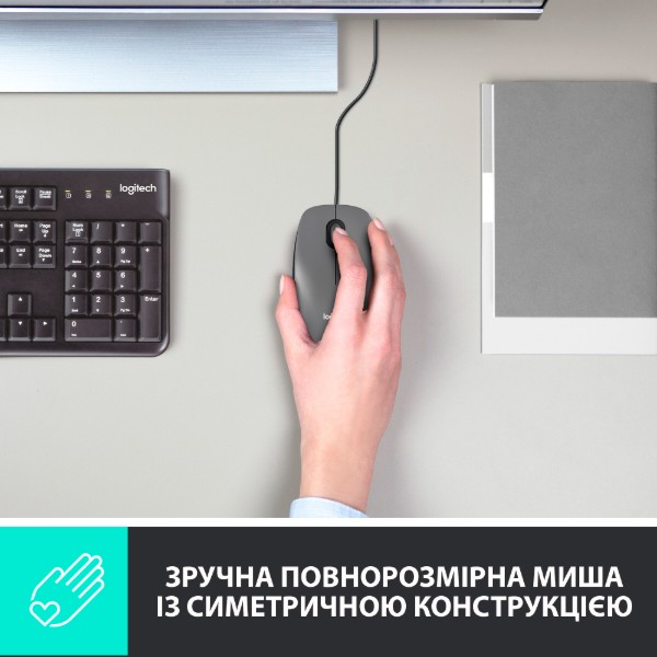 Фото - Миша дротова Logitech M100 Gray (910-005003)