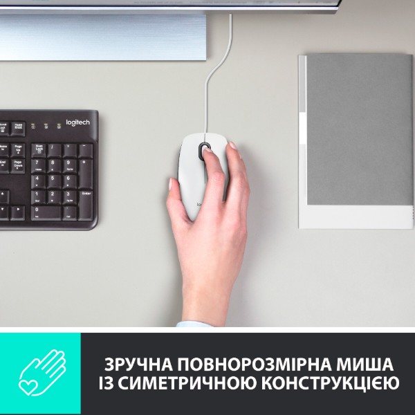 Фото - Миша дротова Logitech M100 White (910-005004/910-001605)