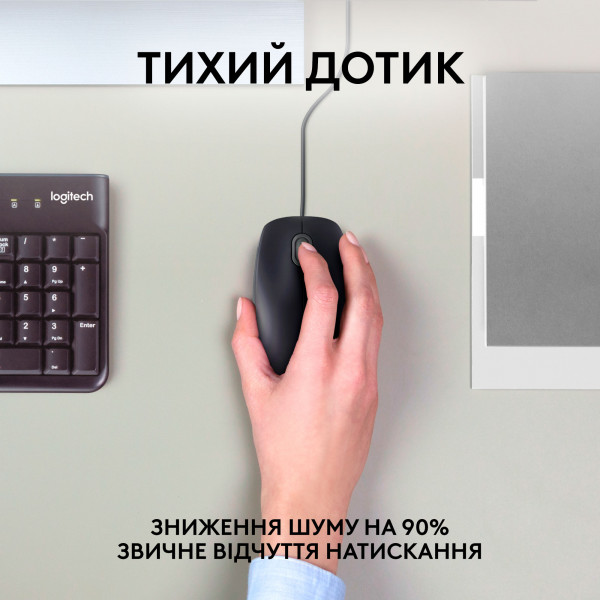 Фото - Миша дротова Logitech B110 Silent (910-005508) Black USB