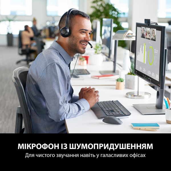 Фото - Гарнітура дротова Logitech H390 (981-000406)