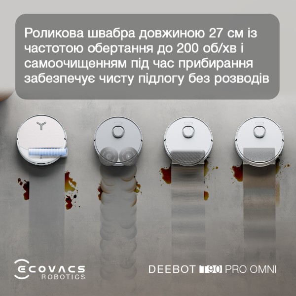 Фото - Робот-пылесос моющий Ecovacs DEEBOT T90 PRO OMNI WHITE (DEX95)
