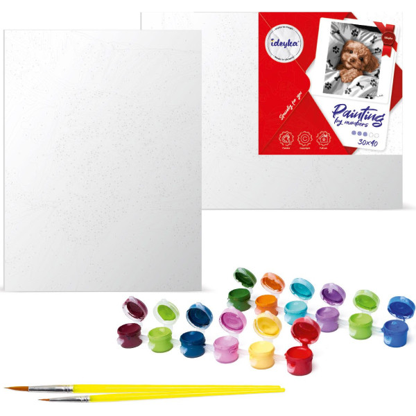 Фото - Картина за номерами Ideyka Чарівний лабрадор 30х40 см (KHO6621)