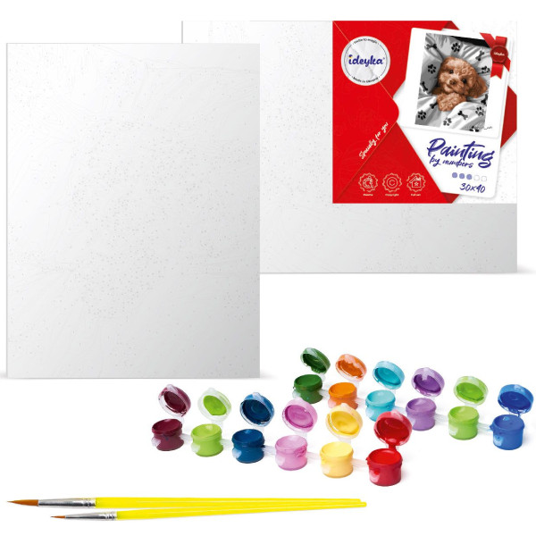 Фото - Картина по номерам Ideyka Мечтательный котик 30х40 см (KHO6608)