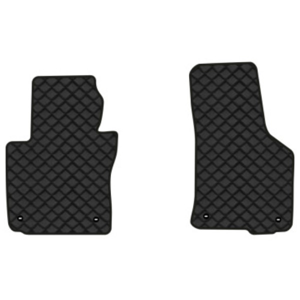 Фото - Коврики из экокожи в салон авто передние EVAtech для Octavia A5 (AT, 8 clips) Skoda 2004-2013 2 поколение Liftback EU (SK12161AG2TL4BBB)