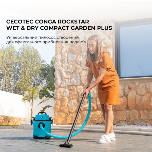 Фото - Пилосос миючий з контейнером Cecotec Conga Rockstar Wet & Dry Compact Garden Plus (A01 EU01 100012)