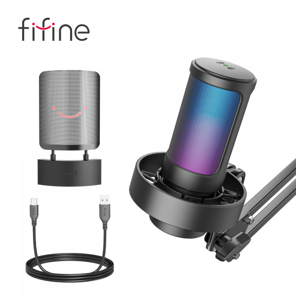 Фото - Микрофон для компьютера проводной Fifine A8T USB Black