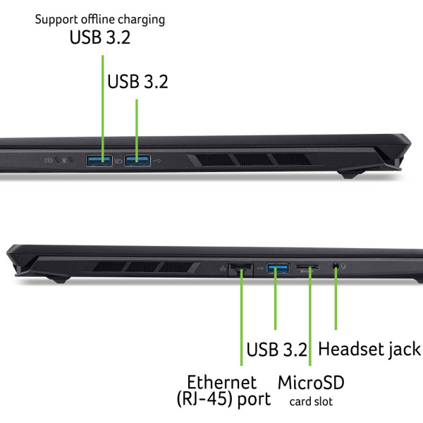Фото - Ноутбук игровой Acer Nitro V 16S ANV16S-71 (NH.U27EU.002) Black