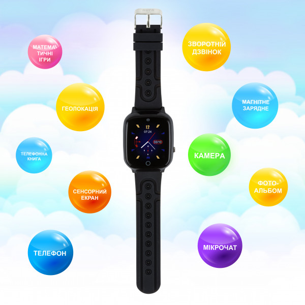 Фото - Уцінка - Дитячий годинник Aura A200 Tracker/WIFI Black (AUR-A200-B)