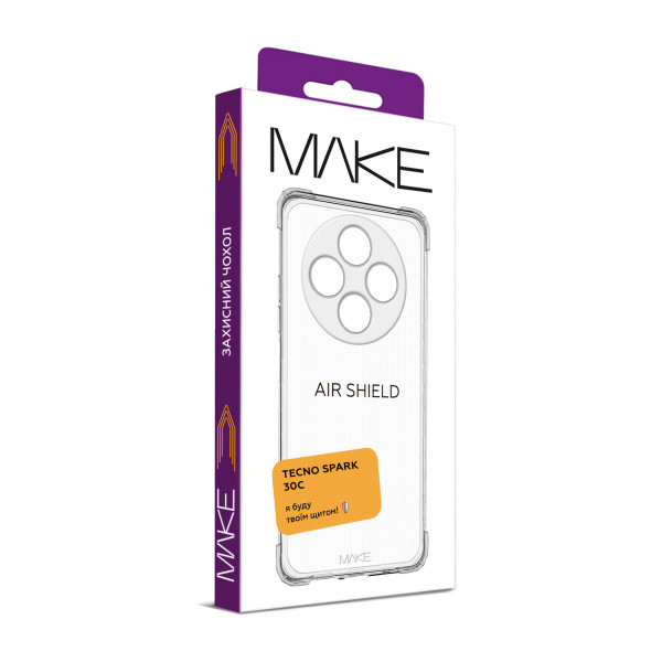 Фото - Чохол для смартфону MAKE Tecno Spark 30C AirShield (MCAS-TS30C)