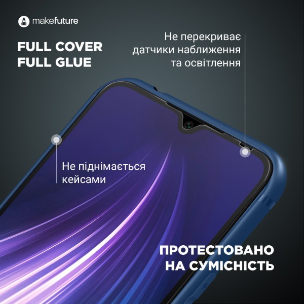 Фото - Защитное стекло для смартфона MakeFuture Full Cover Full Glue Apple iPhone 13 Pro Max (MGF-AI13PM)