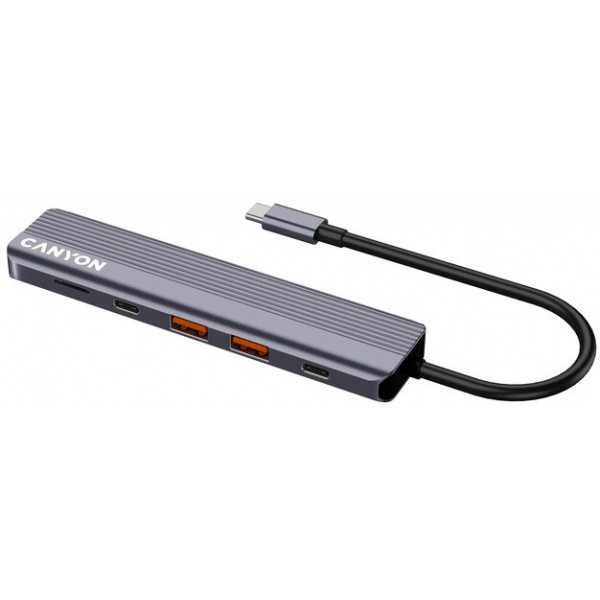 Фото - Хаб USB Canyon 6 port 4k USB-C Hub DS-17 (CNS-TDS17)