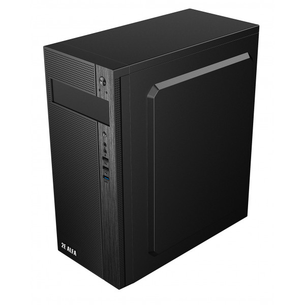 Фото - Корпус 2E Alfa E185-400 з БЖ Black (2E-E185-400)
