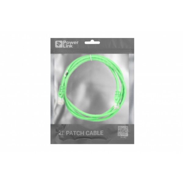 Фото - Кабель патч-корд 2E Cat 6 UTP RJ45 26AWG 1.50 m Green (2E-PC6COP-150GRN)