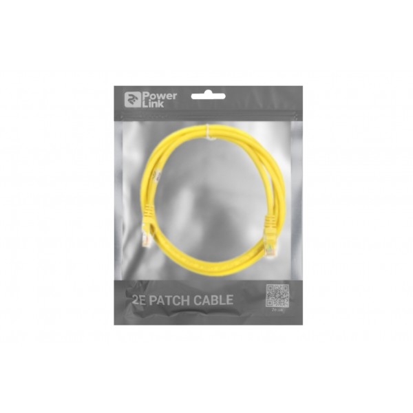 Фото - Кабель патч-корд 2E Cat 6 UTP RJ45 26AWG 1.50 m Yellow (2E-PC6COP-150YLW)