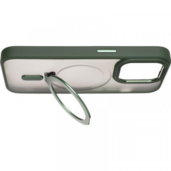 Фото - Чохол для смартфону Gelius Bumper Case MagSafe Stand for iPhone 15 Pro Green (94473)