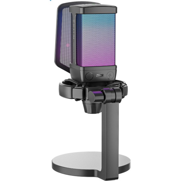Фото - Мікрофон до комп'ютера дротовий Fifine Q6 USB Black