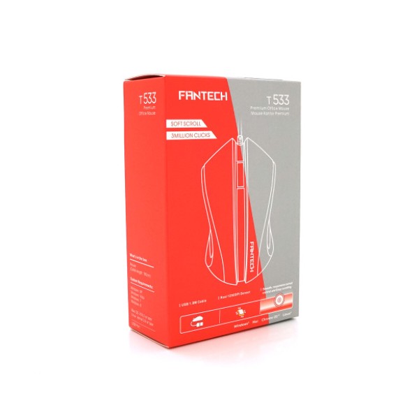 Фото - Мышь проводная игровая Fantech T533 Black (GM-T533)