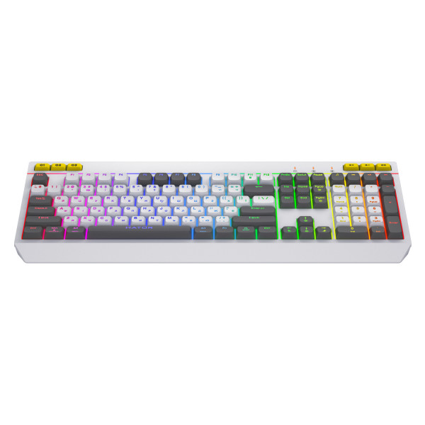 Фото - Клавиатура проводная игровая Hator Icefall USB White/Gray (HTK405UA)