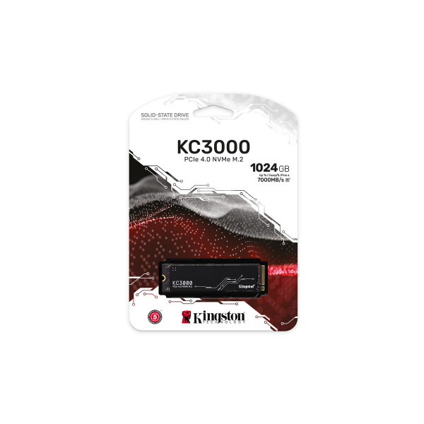 Фото - SSD-накопичувач внутрішній Kingston KC3000 1024GB M.2 2280 PCIe 4.0 x4 NVMe 3D TLC (SKC3000S/1024G)