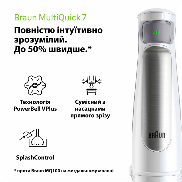 Фото - Блендер заглибний Braun MQ7020 WH