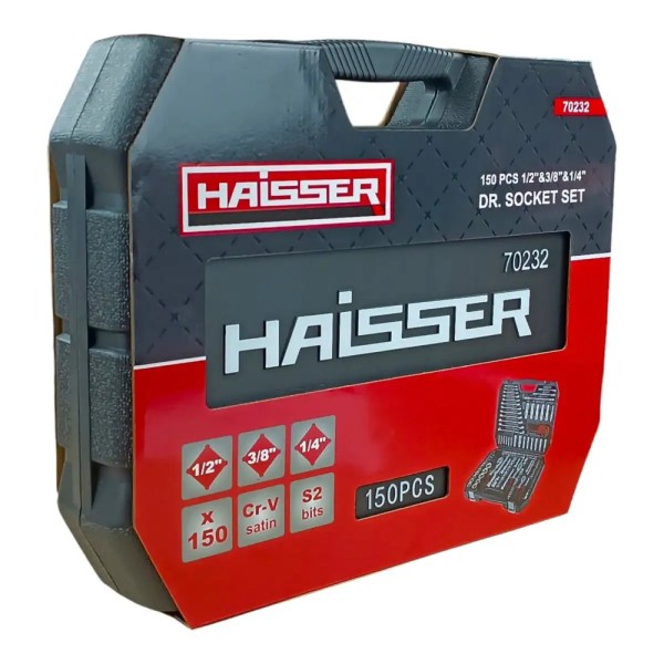 Фото - Набор инструментов Haisser 1/2" i 3/8" i 1/4" 150 ед. (70232)