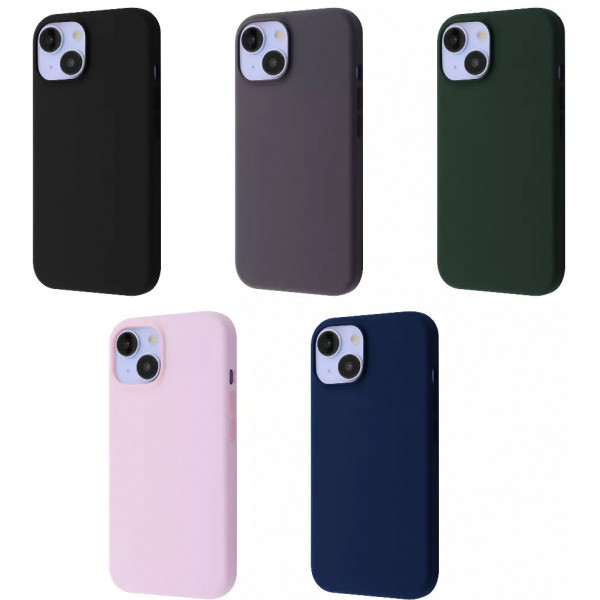 Фото - Чохол для смартфону  Silicone Case with Magnetic Ring iPhone 15 Light Pink (PCSMIP150024)