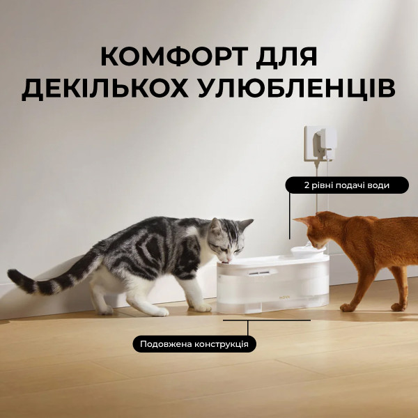 Фото - Смарт-поїлка Mova Pet Grooming WF10 Pro (PWB20A)