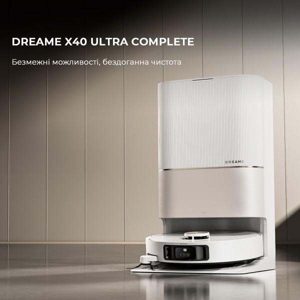 Фото - Робот-пылесос моющий Dreame Bot X40 Ultra Complete White (RLX63CE-2-Wh)