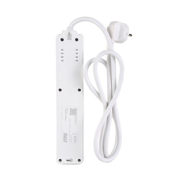 Фото - Удлинитель 220В WinningStar 4F 10A 2500W White (WNNGS-ST-4048-5M-WH)