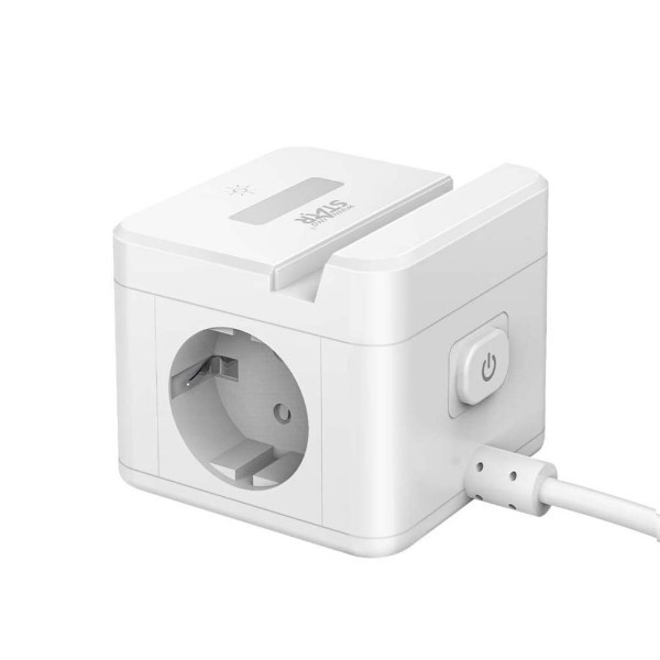 Фото - Сетевой фильтр WinningStar 3 USB-A 1F 10A 2500W White (WNNGS-ST-1002-2M-WH)