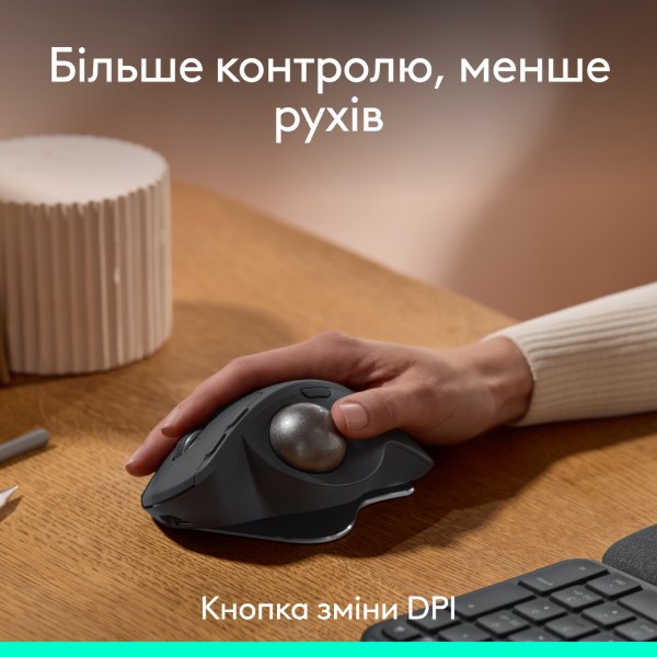 Фото - Миша бездротова Logitech MX Ergo S Advanced Wireless Trackball Graphite (910-007260)