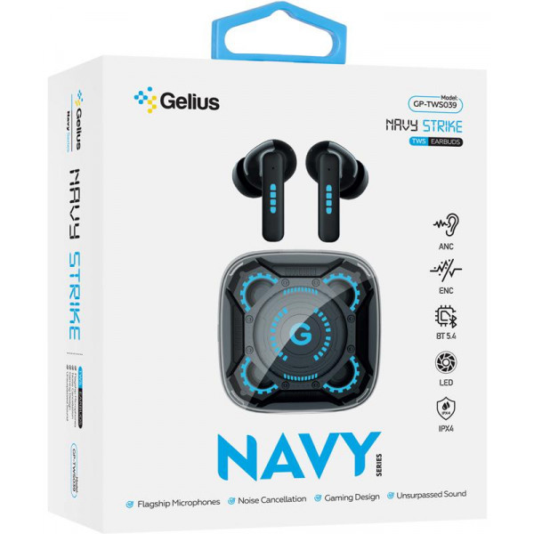 Фото - Наушники вкладыши беспроводные TWS Gelius NavyStrike GP-TWS039 Black (97445)