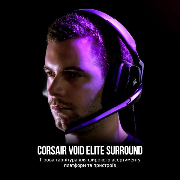 Фото - Гарнітура дротова ігрова Corsair Void RGB Elite (CA-9011203-EU)
