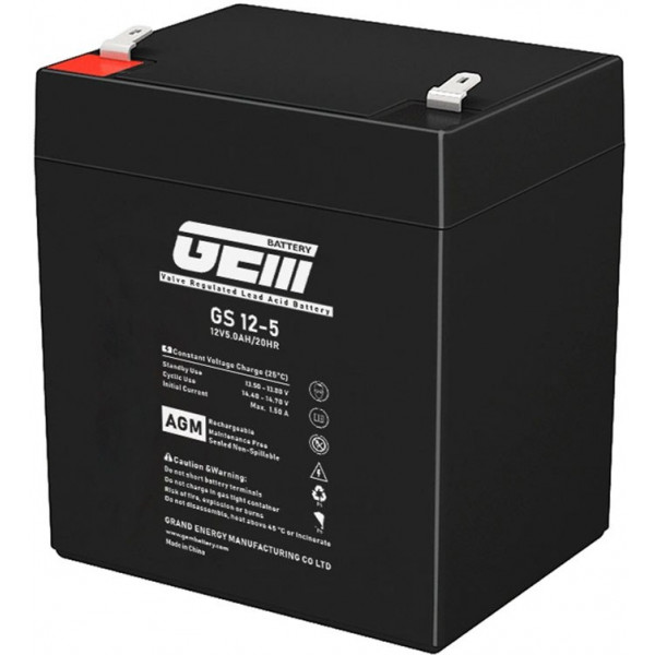 Фото - Аккумулятор для ИБП GEM BATTERY 12V 5.0A (GS 12-5)