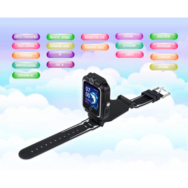 Фото - Детские часы Aura A400 4G Tracker/WIFI Black (AUR-A400-B)
