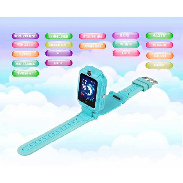 Фото - Детские часы Aura A400 4G Tracker/WIFI Green (AUR-A400-G)