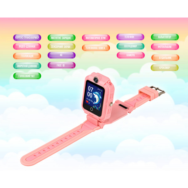 Фото - Детские часы Aura A400 4G Tracker/WIFI Pink (AUR-A400-P)