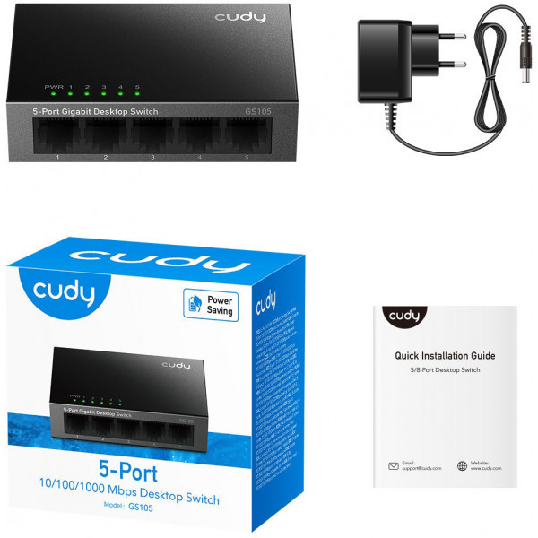 Фото - Коммутатор локальной сети (Switch) Cudy GS105