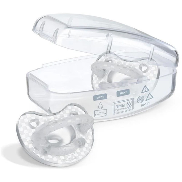 Фото - Ортодонтическая пустышка Chicco Physioforma Crystal 16-36 месяцев 2 шт. (73086.31)