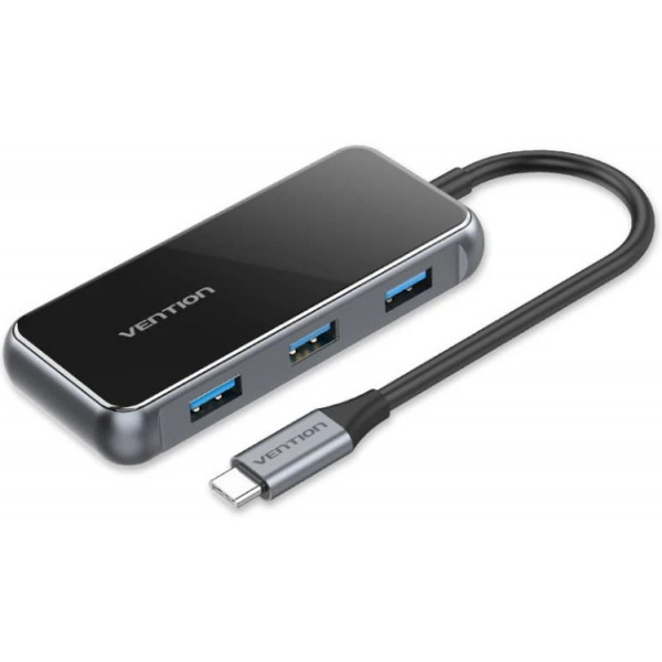 Фото - Хаб USB Vention USB 3.1 Type-C HDMI 4K60Hz/USB 3.0х3/RJ45/PD 87W (TFFHB)