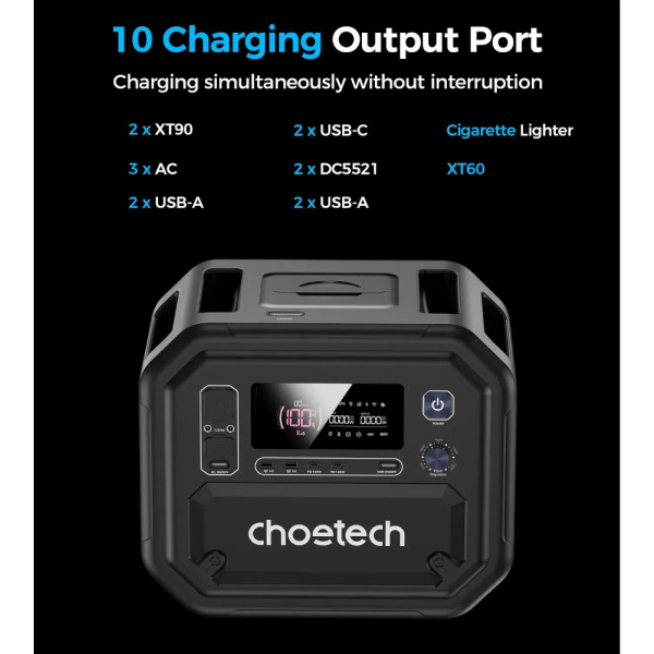 Фото - Зарядна станція універсальна Choetech 2500W (BS064)