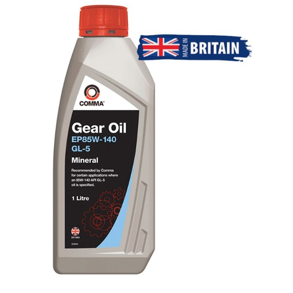 Фото - Олива для авто COMMA EP85W-140 GEAR OIL 1л (HMG1L)