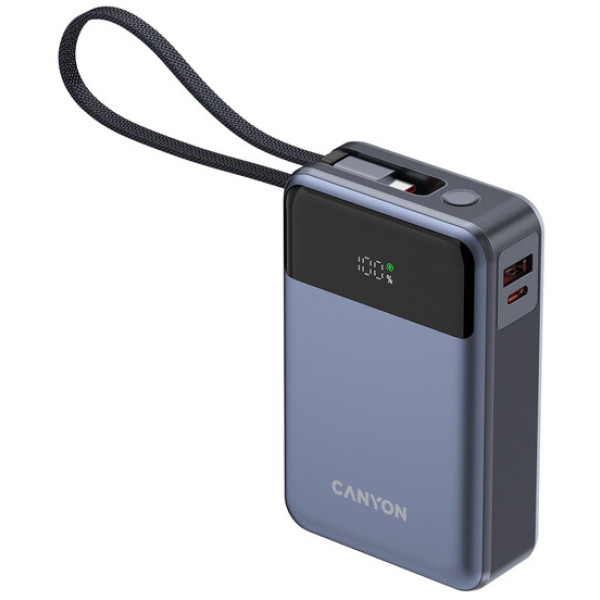Фото - Батарея мобільна Canyon OnPower 600 built-in cable 20000 mAh PD65W Dark Grey (CNS-CPB600DG)