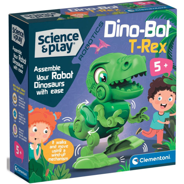 Фото - Робот-трансформер Clementoni Dino Bot T-Rex серія Science & Play (75073.00)