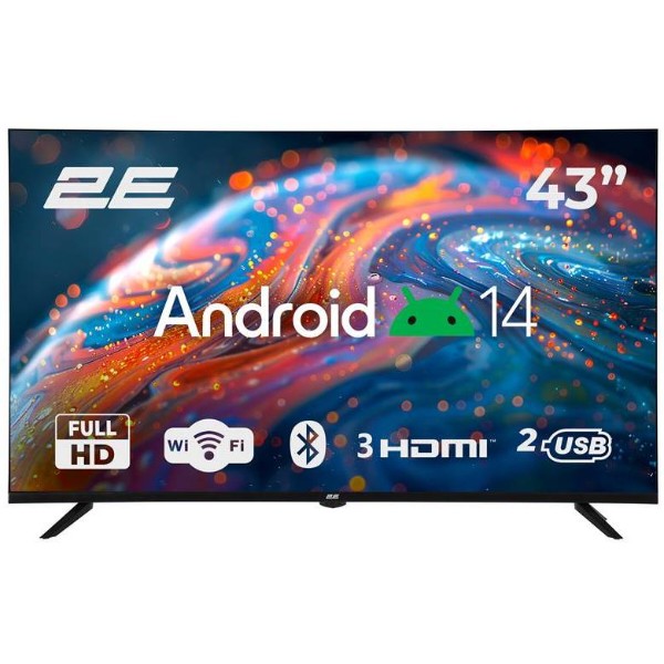 Фото - Телевизор 2E 2E-43A07B Black Фото - Телевизор 2E 2E-43A07B Black