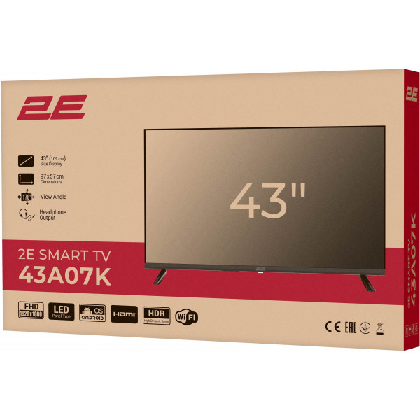 Фото - Телевізор 2E 43A07K
