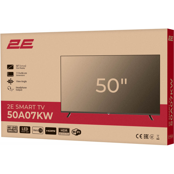 Фото - Телевізор 2E 50A07KW