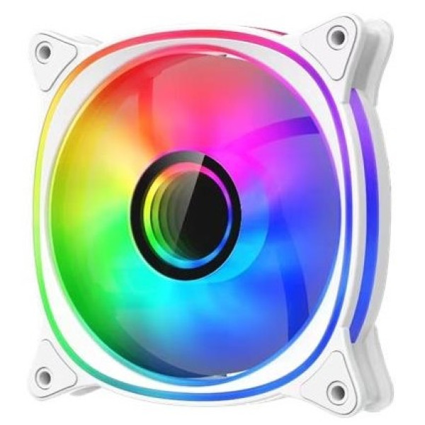 Фото - Корпусний вентилятор 2E GAMING Air Cool X Fan White (2E-ACF120XW-ARGB)