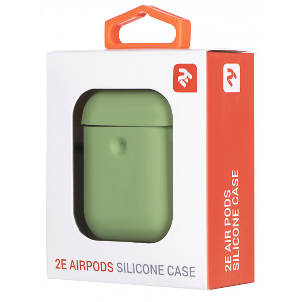 Фото - Чохол для навушників 2E for Apple AirPods Pure Color Silicone 3.0mm Light Green (2E-AIR-PODS-IBPCS-3-LGR)