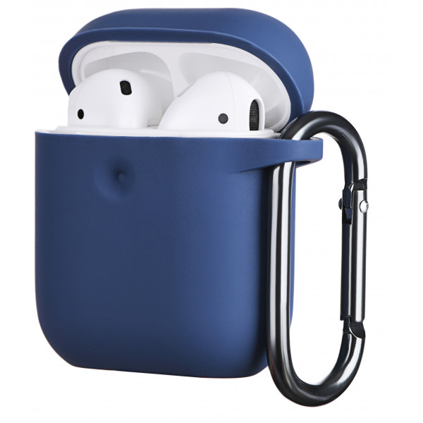 Фото - Чохол для навушників 2E for Apple AirPods Pure Color Silicone 3.0mm Navy (2E-AIR-PODS-IBPCS-3-NV)